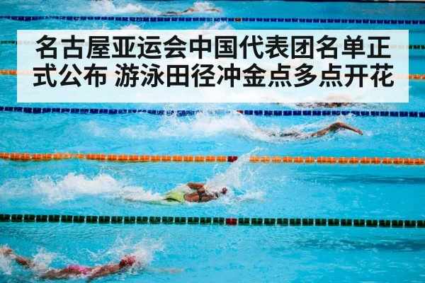 名古屋亚运会中国代表团名单正式公布 游泳田径冲金点多点开花